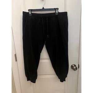 Adidas by Stella McCartney Women's Cropped Sweatpants Black L Joggers Blokecore